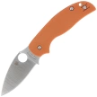 Spyderco Sage 5 Burnt Orange G10 Knife, Satin CPM REX 121 (C123GBORP)