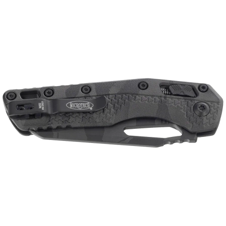 Microtech MSI S/E Ram-Lok Midnight Tiger Camo Tri-Grip Polymer, Midnight Tiger Camo M390MK by Tony Marfione (210T-1PMMTC-X8Z4)