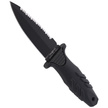 Nóż nurkowy Fox Tactical Elementum Dagger S/E Black PP/TPE Knife, Black Idroglider P/S N690Co (FX-647 S)