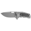 LionSteel Q4ttro Knife Gray Titanium/ Fat Carbon, Satin MagnaCut by Molletta (Q4 GY)