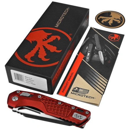 Nóż składany Microtech MSI S/E Merlot Frag Aluminium, Black M390MK by Tony Marfione (210-1FRMR)