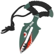Nóż Martinez Albainox Angry Shark Black Strung, Green 3Cr13Mov (32524)