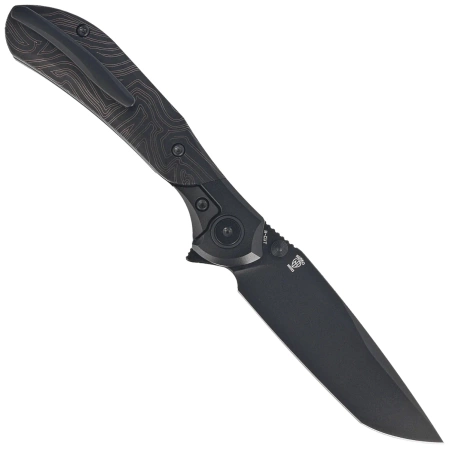 Bestech Constellation Knife Black PVD Titanium/Black Pattern G10, Black PVD MagnaCut by Munko Knives (BT2501B)