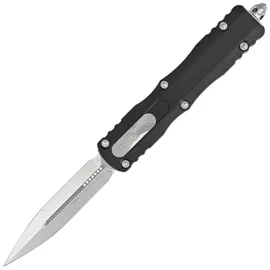 Microtech Dirac Delta D/E OTF Knife Black Aluminum, Stonewashed by Tony Marfione (227-10)