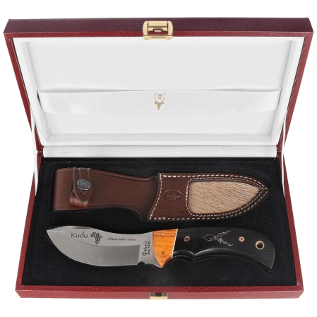 Muela Kudu LE No 450/1000 Granadillo Wood Knife, Satin 14C28N