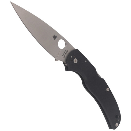 Spyderco Native Chief G10 Black, Satin Plain CPM S30V by Sal, Eric Glesser (C244GP)