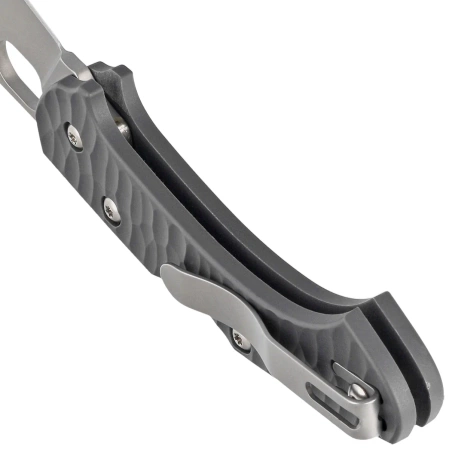 Fox Zero 2.0 Desert Warrior Gray FRN, Coarse Stonewashed Becut by Jens Ansø knife (FX-311 GY)