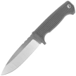 Demko FreeReign Drop Point Knife Grey Rubberized, Satin AUS10A by Andrew Demko (FR-10A-GREY)