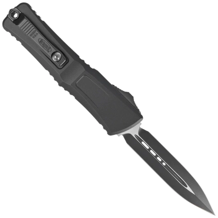 Microtech Combat Troodon Gen III D/E OTF Knife Black Aluminum, Tactical M390MK by Tony Marfione (1142-1T)