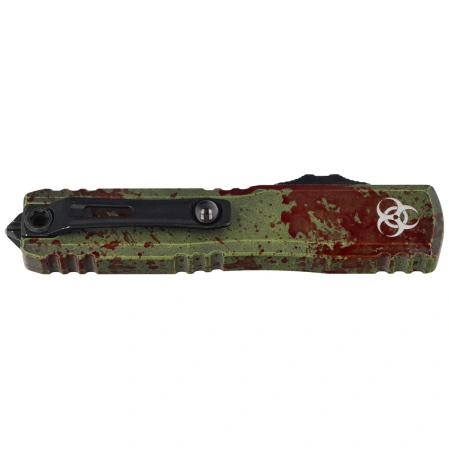 Microtech Ultratech Gen III ZBP D/E Signature OTF Knife Outbreak Aluminum, Outbreak M390MK by Tony Marfione (1122-1OBDS)