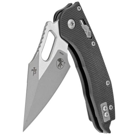 Microtech Stitch Ram-Lok S/E Knife Black Fluted G10, Apocalyptic M390Mk by Borka Blades and Tony Marfione (169RL-10APFLGTBK)