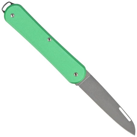 Fox Vulpis OD Green Aluminium, Polished N690Co Pocket Knife (FX-VP130 OD)