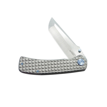 Nóż składany Kubey Interflow Gray Frag Titanium, Satin M390 by James Lowe (KB294A)