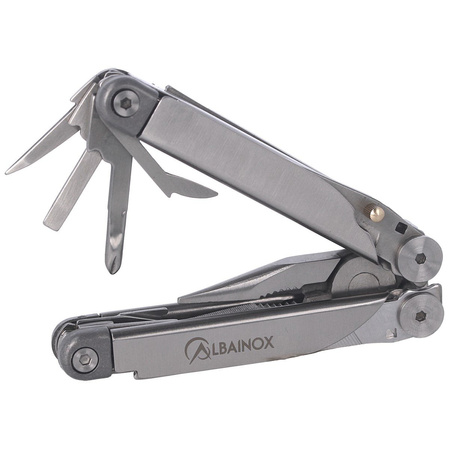 MultiTool Martinez Albainox Satin Aluminum 14 functions, Case (33383)