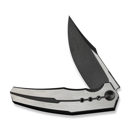 Nóż składany WeKnife Kyklos Black / Gray Titanium, Black Stonewashed / Satin M390 (WE23086-3)