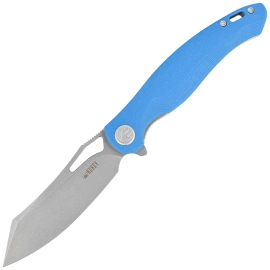 Nóż składany Kubey Drake KU239D Blue G10, Bead Blasted AUS-10 by Maksim Tkachuk