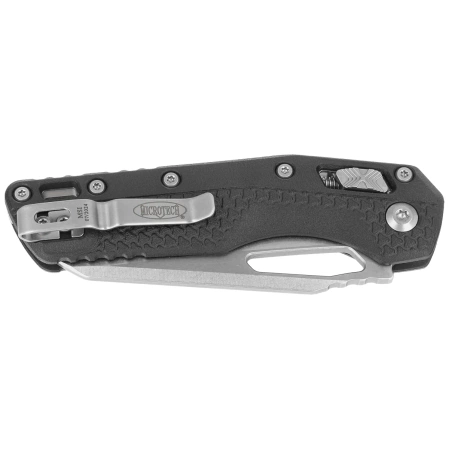 Microtech MSI S/E Black Tri-Grip Polymer, Stonewashed M390MK by Tony Marfione (210T-10PMBK)