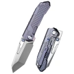 Remette RT-Cool Leopard Knife Grilled Blue Titanium, Pearlescent M390 (RTKS-L)
