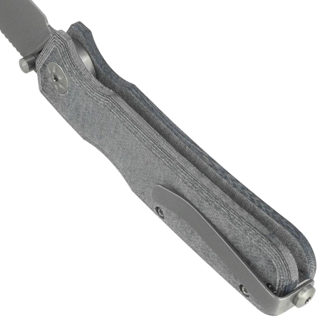 Maserin 630 Pulse Knife Denim Jeans Micarta, Stonewashed MagnaCut by Igor Bortolussi (630/MCJ)