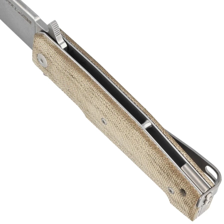 Nóż składany Viper Keeper 2 Green Canvas Micarta, Stonewashed Elmax by Fabrizio Silvestrelli (V6000CG)