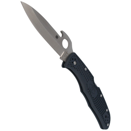 Spyderco Endura 4 FRN Grey Emerson Opener PlainEdge Knife (C10PGYW)