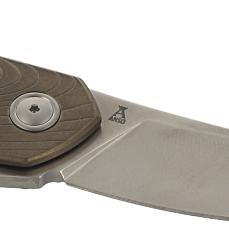 MKM Goccia Knife Bronze Stonewashed Titanium, Satin M390 by Jens Ansø (MKGC-TBR)