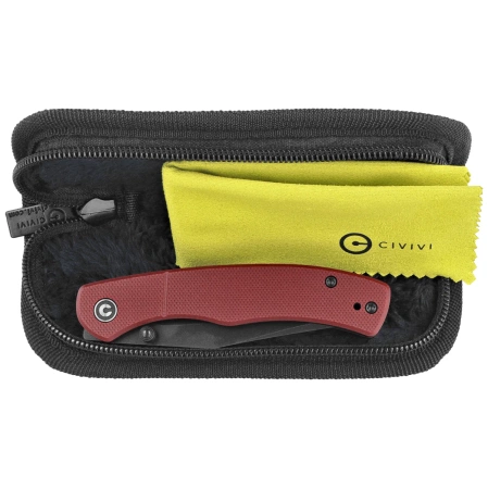 Nóż składany Civivi Clingman Burgundy G10, Black Stonewashed Nitro-V by Taylor Martin Best Damn EDC (C23065-2)
