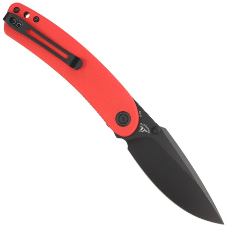 Nóż składany Kubey Momentum Red G10, Dark Stonewashed AUS-10 by Sherif Manganas (KU344I)