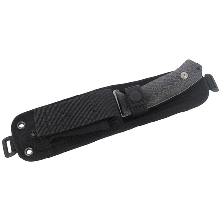 LionSteel Bushcraft Micarta Black / Fixed Satin Blade (M3 MI)