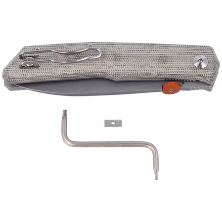 FOX The Sicilian Green Micarta, Stone Washed by Bob Terzuola (FX-525 MI)