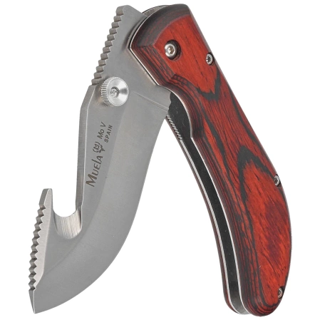 Muela SW-8R Red Pakka Wood, Satin X50CrMoV15 knife