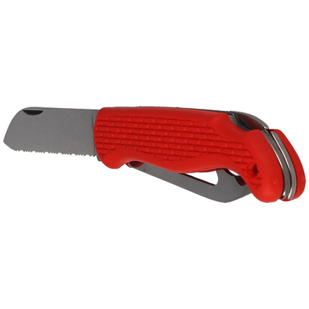 MAC Coltellerie Boat 2 Sailing Knife Red PP/TPE, Satin W 1.4034 (MC BOT2.R)
