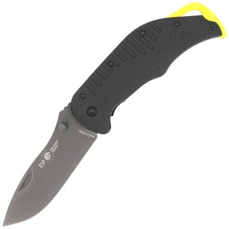 ESP EK-BY-01 Knife Black/Yellow PA66 Polyamide, Titanium Gray PVD AUS-8