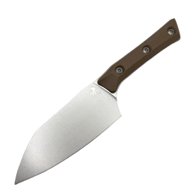 Microtech Santoku 4.2'' Kitchen Knife Coyote Tan G10, Stonewashed MK390 (3300-10CE)