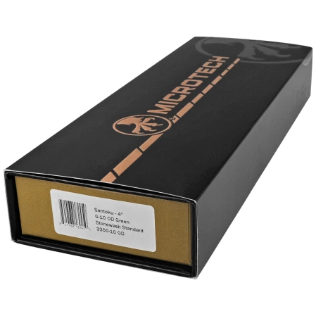 Microtech Santoku Knife 4.2'' OD Green G10, Stonewashed M390MK (3300-10OD)