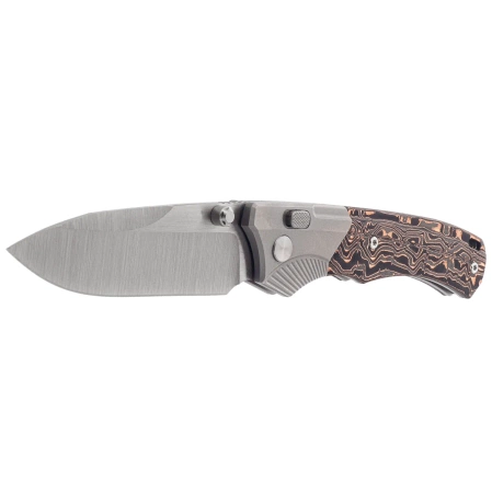 Nóż składany Remette WD107-TB Gray Titanium/Carbon Fiber, Hand Grinding Satin M390 (WD107-TB)