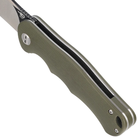 Nóż składany Bestech Bobcat Green G10, Black Stonewashed / Satin D2 (BG22B-2)