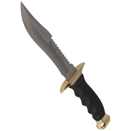 Muela 85-140 Black Rubber Knife, Satin 420H