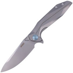 Nóż składany Kubey Nova FL KB235F Gray Titanium, Bead Blasted 14C28N