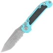 Microtech LUDT Gen III T/E Automatic Knife Turquoise Aluminum, Stonewashed P/S M390MK by Tony Marfione (1136-11TQ)