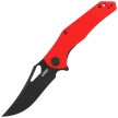 Kubey Phemius KU149F Knife Red G10, Black Stonewashed 14C28N