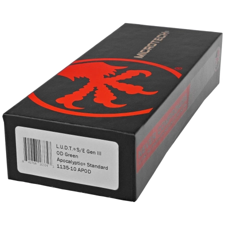 Microtech LUDT Gen III S/E Automatic Knife OD Green Aluminum, Apocalyptic M390MK by Tony Marfione (1135-10APOD)