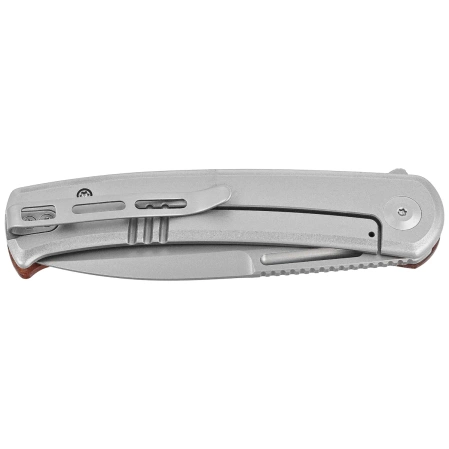 Civivi Knife Cetos Cuibourtia Wood / Stainless Steel, Silver Bead Blasted 14C28N (C21025B-4)