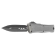Microtech Combat Troodon Gen III D/E OTF Knife Natural Clear Aluminum, Black M390MK by Tony Marfione (1142-1NC)
