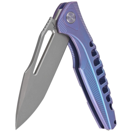 RikeKnife Thor 5 Blue Titanium, Satin M390 (RK-Thor5-B)