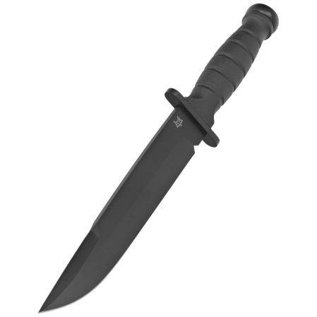 Fox Defender Black FRN, Black Top Shield N690Co Knife (FX-689B)
