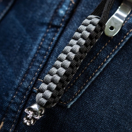 M-Tac knife lanyard Cuboid Skull Black/Grey paracord (10285211)