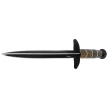 Martinez Albainox Triplex Edge Dagger Aluminium/Wood, Black 3Cr13Mov (32511)