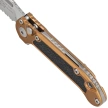 Microtech LUDT Gen III S/E Automatic Knife Tan Aluminum, Apocalyptic P/S M390MK by Tony Marfione (1135-11TA)