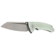 Bestech Texel Knife Transparent G10, Grey Titanized/Satin D2 by A Purvis Blades (BG21B-2)
